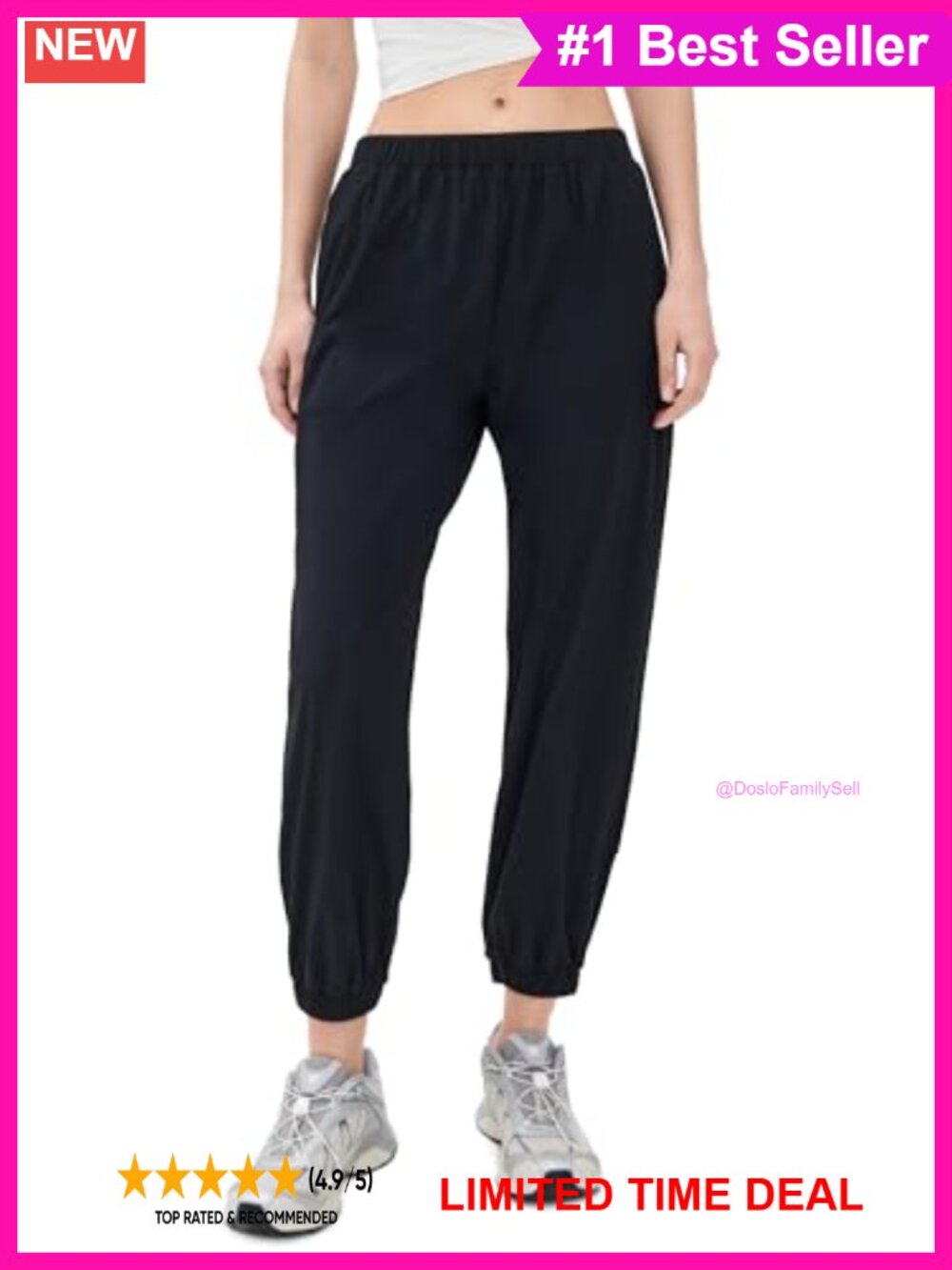 Woven Nylon Jogger Lightweight Moisture Wicking Quick Dry Athletic Pants